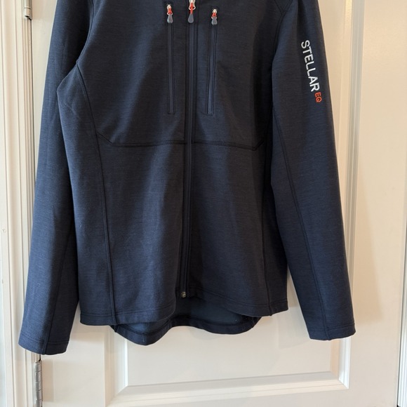 Stellar Equipment Men's Guide Merino Wool Hood Hoodie Navy Blue Size XL Full Zip - Picture 5 of 8